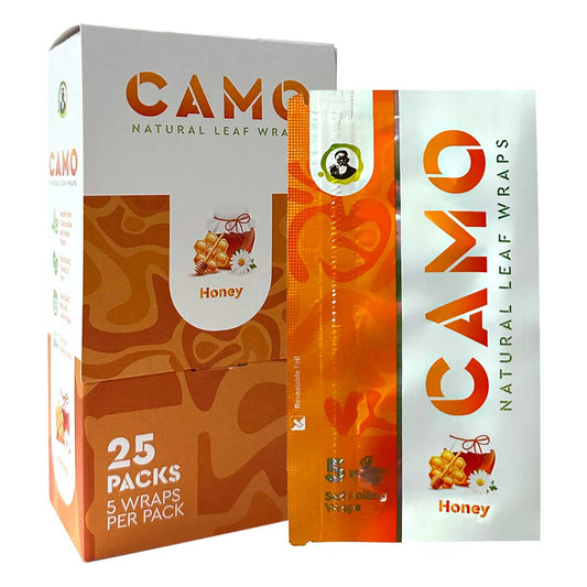 Camo Natural Leaf Wraps ~ Honey Flavor