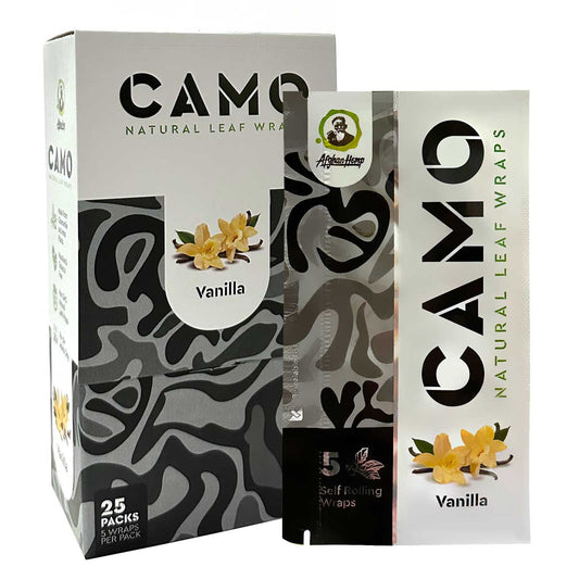 Camo Natural Leaf Wraps ~ Vanilla Flavor