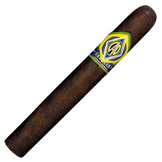 CAO Brazilia cigar with a colorful label on a white background