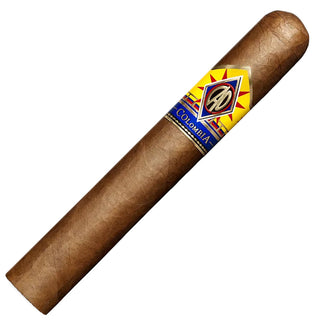 CAO Colombia cigar with a colorful label on a white background