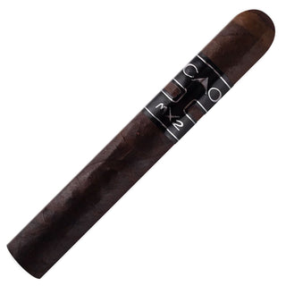 Cigar with a visible brand label on a white background