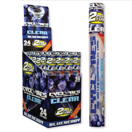 Cyclones Clear Cones - Blueberry Flavor