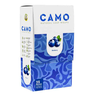 Camo Natural Leaf Wraps Blueberry