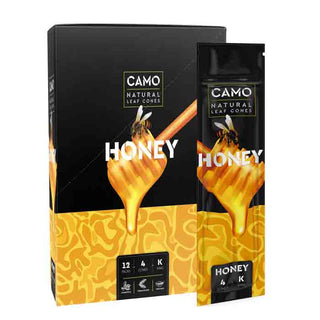 Camo Natural Leaf Cones Honey