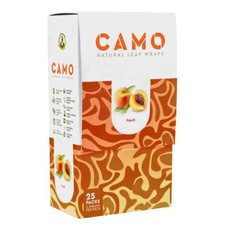 Camo Natural Leaf Wraps Peach