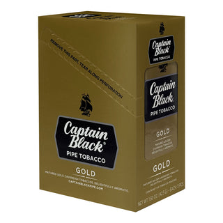 Captain Black Pipe Tobacco Pouch Gold 5ct