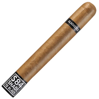 Cigar with 'S84' and 'Blackfield' labels on a white background