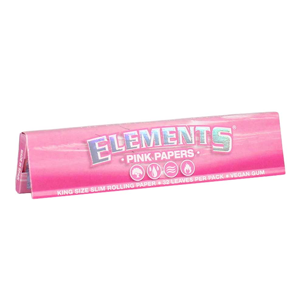 Elements Pink Kingsize Slim Ultra Thin Rice Paper | MatchBoxBros