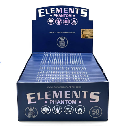 Elements Phantom King Size Slim Rolling Papers