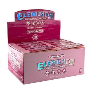 Element Paper Tips Box Elements Pink Perforated Tips – MATCHBOXBROS.COM