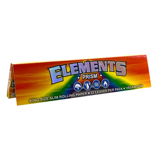 Elements Prism King Size Slim rolling paper pack on a white background