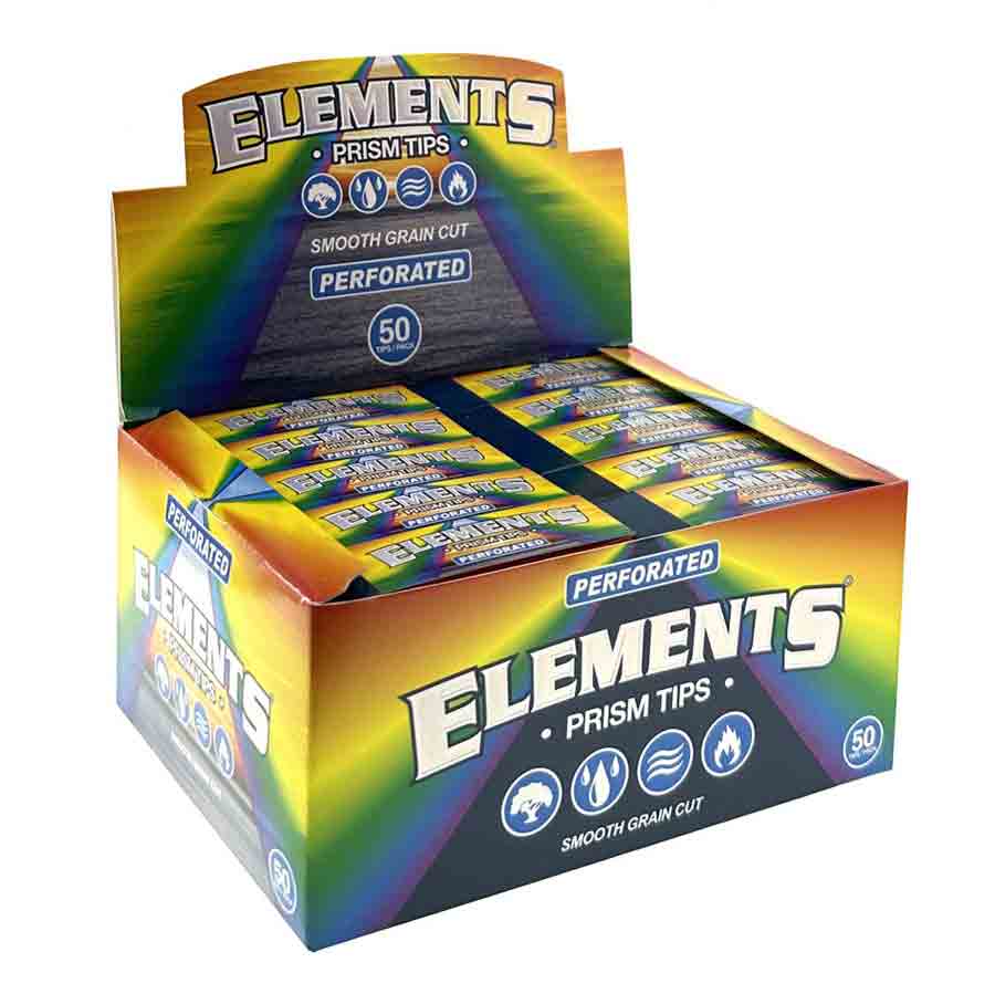 Element Paper Tips Box Elements Prism Perforated Tips | MatchBoxBros