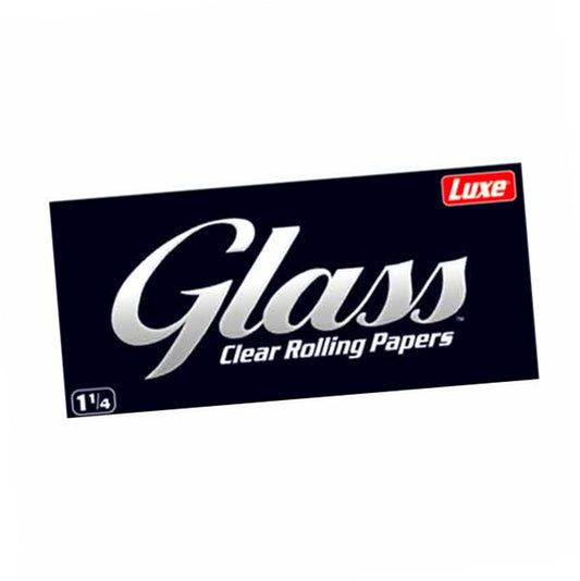 Glass 1 1/4 Size Clear Rolling Papers