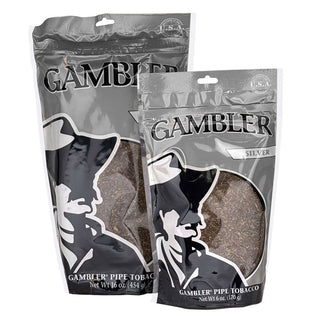 Gambler Silver Pipe Tobacco Bag