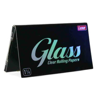 Glass 1 1/4 Size Clear Rolling Papers
