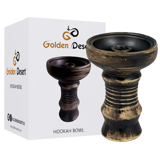 Golden Desert Hookah Bowl 4.5" GD-0582
