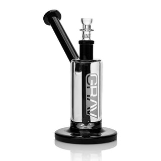 Glass rig with black accents on a white background, featuring the brand 'GRAY'.