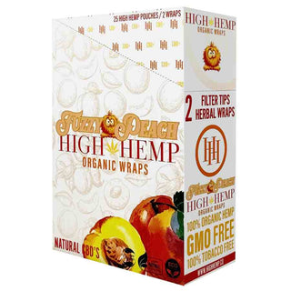 High Hemp Wraps Fuzzy Peach (25/2ct)