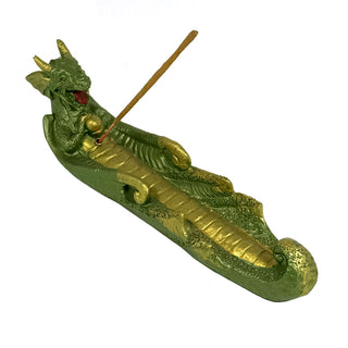 JB 10" Green Dragon Incense Burner