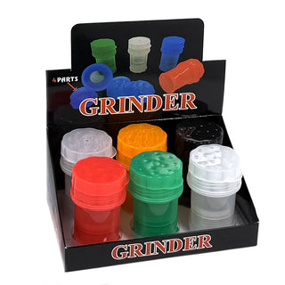 JB 4pc Plastic Grinder & Storage (6ct)