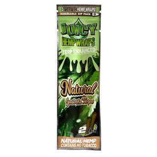 Juicy Terp Enhanced Hemp Wraps ~ Natural
