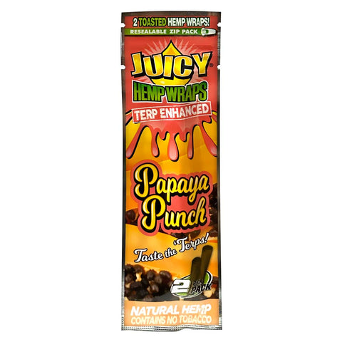 Juicy Terp Enhanced Hemp Wraps ~ Papaya Punch