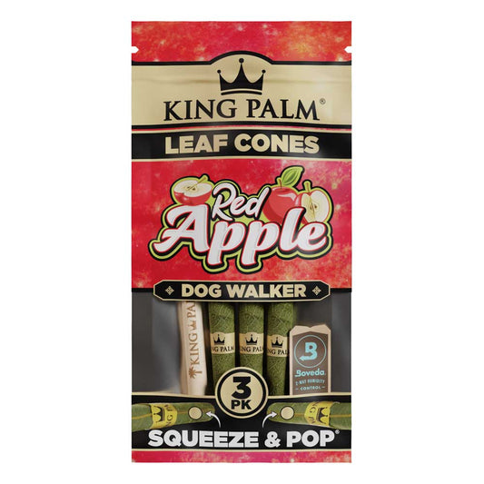 King Palm Dog Walker Leaf Cones Red Apple (15/3)