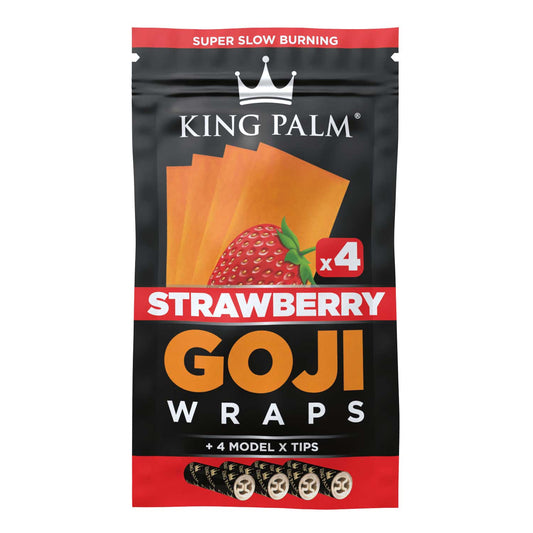 King Palm Goji Blunt Wraps - Strawberry Flavor