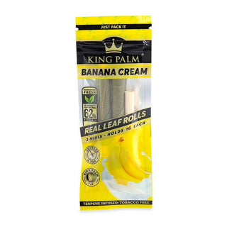 King Palm 2 Mini Rolls Banana Cream
