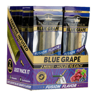 King Palm 2 Mini Rolls Blue Grape