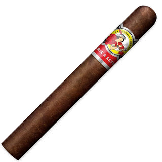 La Gloria Cubana Serie R Esteli cigar with a colorful label featuring a character on a white background