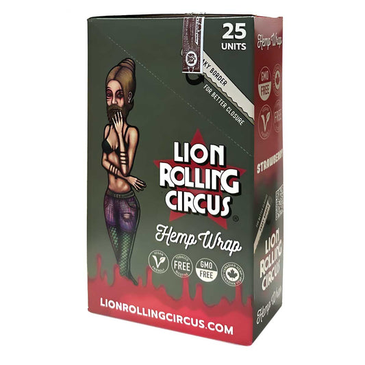 Lion Rolling Circus Hemp Wraps - Strawberry Flavor