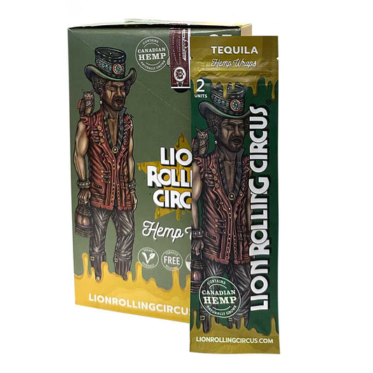 Lion Rolling Circus Hemp Wraps - Tequila Flavor