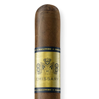 Macanudo Emissary cigar on a white background