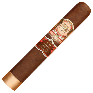 My Father The Judge cigar with a decorative band on a white background