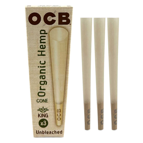 OCB Organic Hemp Cones King Size (3 Pack)