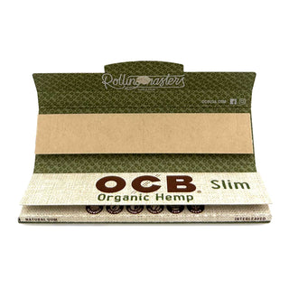 ocb organic hemp king slim paper tips