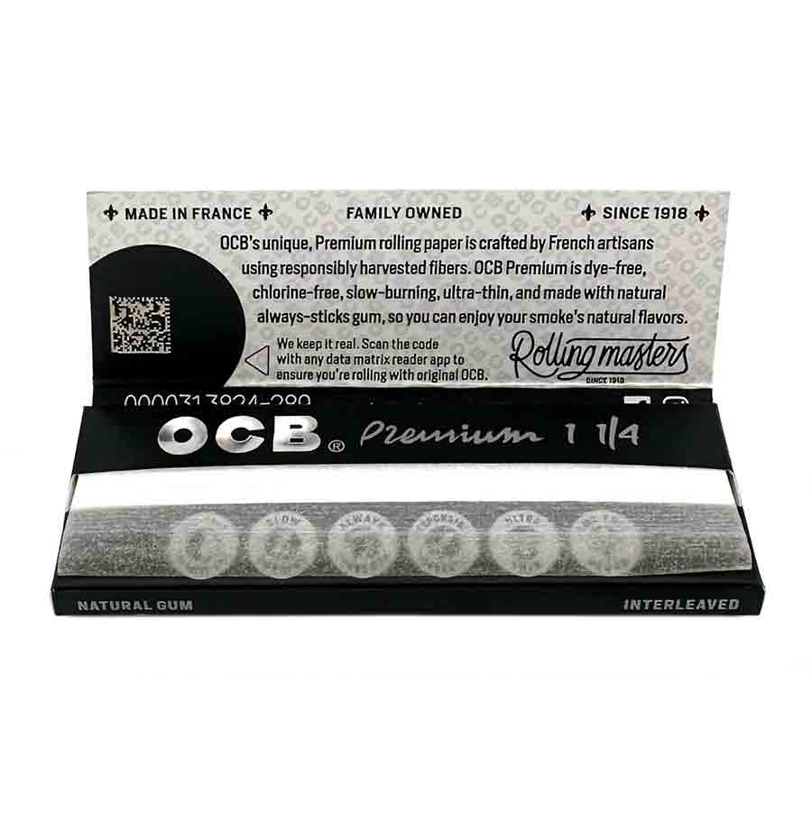 OCB Premium 1 1/4 Rolling Papers | MatchBoxBros