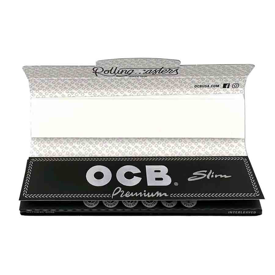 Ocb Wraps OCB Premium King Slim Rolling Papers + Tips | MatchBoxBros
