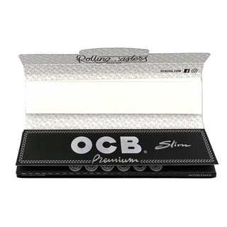 OCB Premium King Slim Rolling Papers + Tips