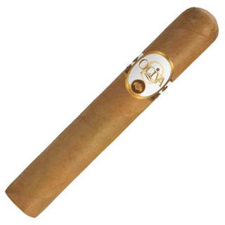 Oliva Connecticut Reserve cigar with a gold and white label on a white background