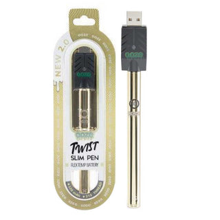 Vape pen with packaging and USB charger on a white background