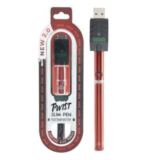 Vape pen with packaging and USB charger on a white background