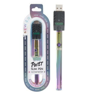 Vape pen with packaging and USB charger on a white background