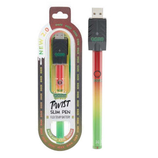Vape pen with packaging and USB charger on a white background