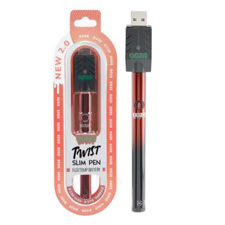 Vape pen with packaging and USB charger on a white background