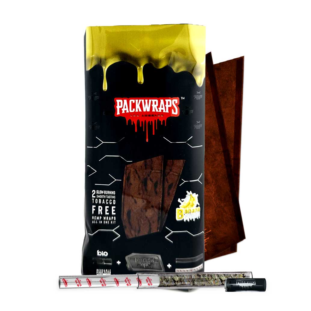 PACKWRAPS Hemp Wraps Banana Cream Flavor