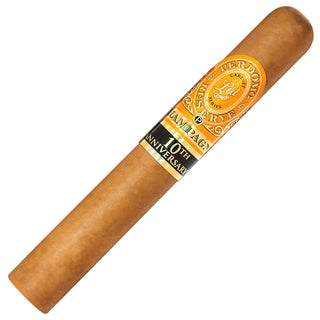 Perdomo Reserve 10th Anniversay Champagne cigar with a label on a white background