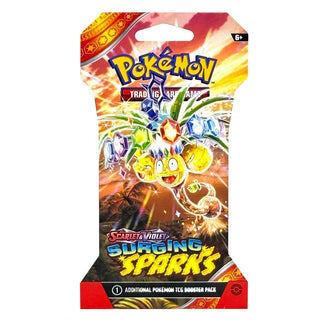 Pokémon trading card game booster pack with vibrant design on a white background