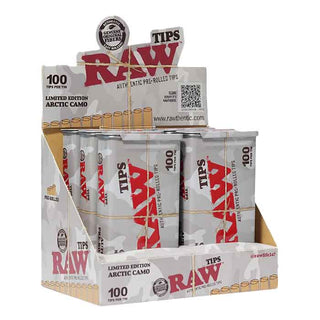 RAW Arctic Camo Tin with Tips